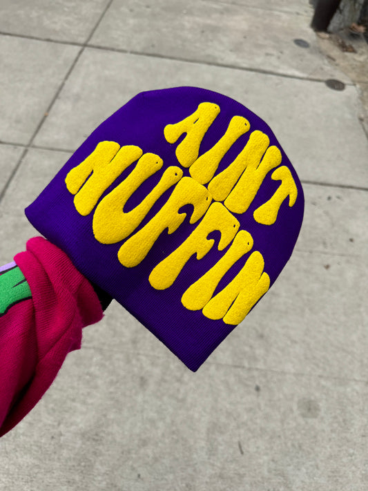 Purple & yellow ain’t nuffin beanie