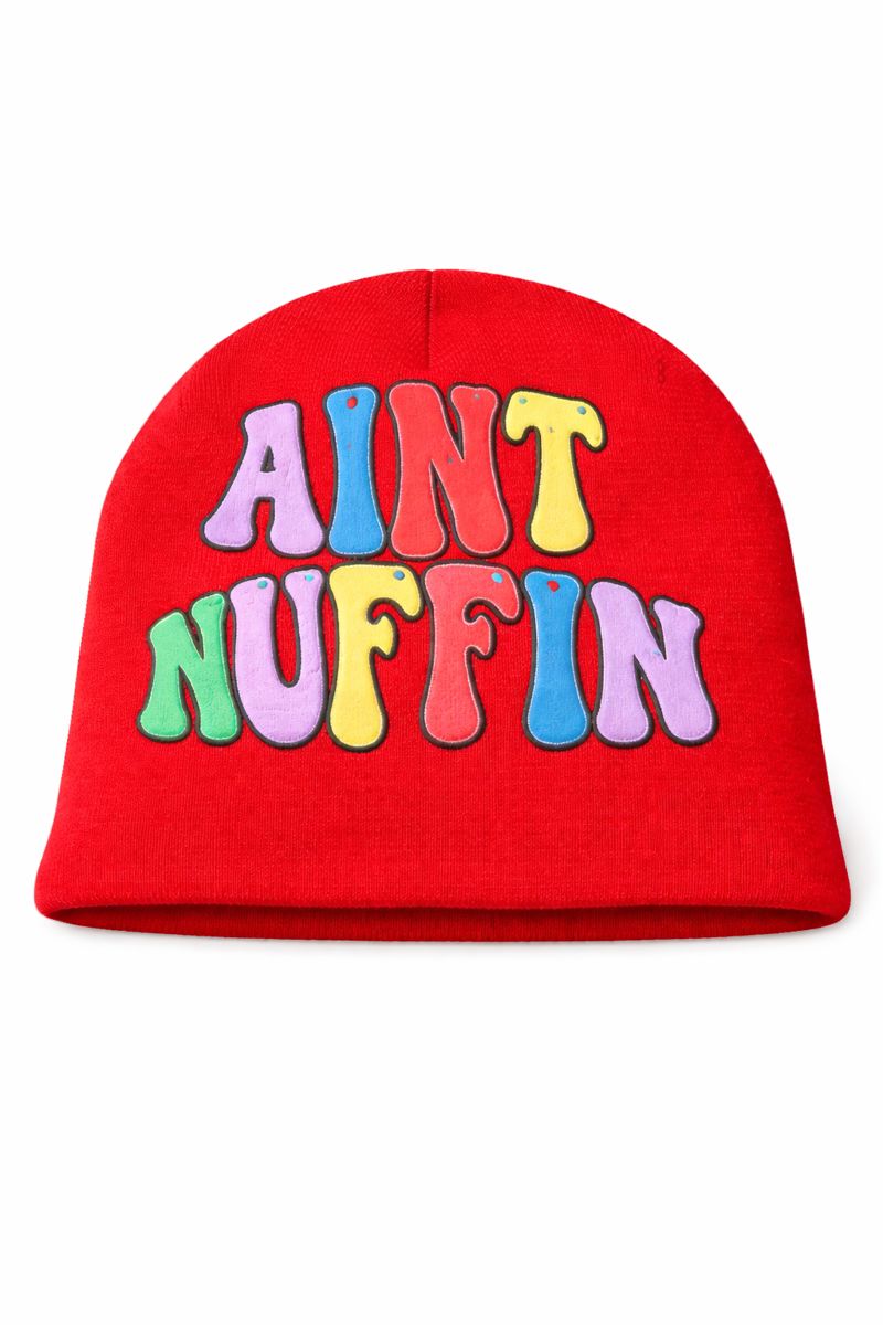 RED RAINBOW BEANIE