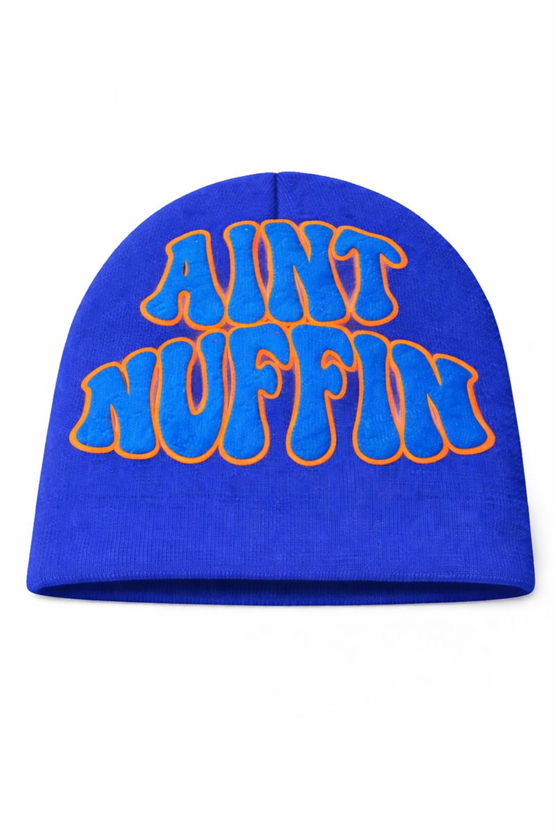 AINT NUFFIN OUTLINE BEANIE BLUE
