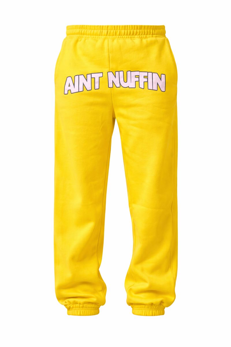 AINT NUFFIN YELLOW JOGGERS