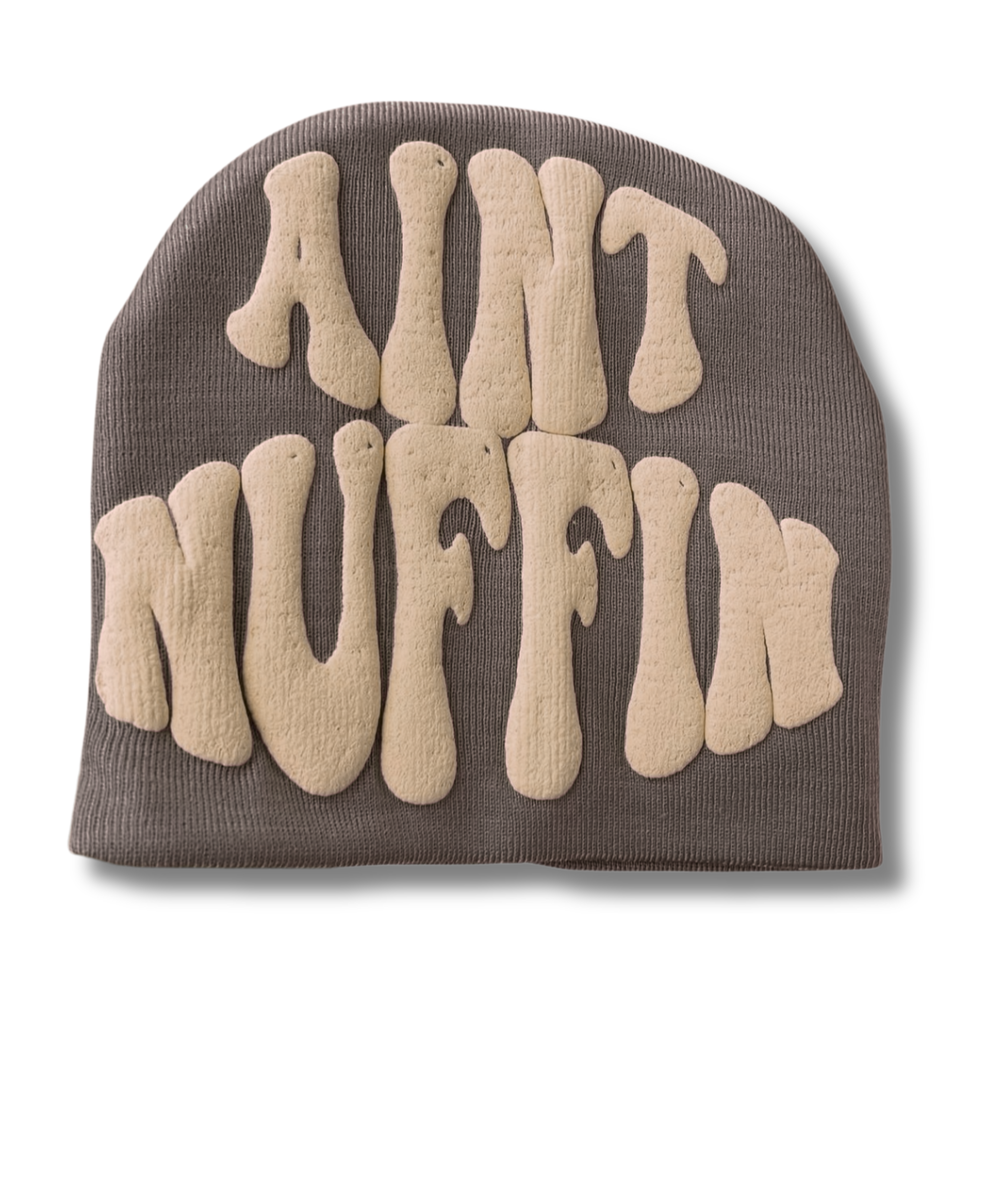AINT NUFFIN  BROWN AND TAN  BEANIE